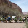 Class lecture in the Grand Canyon